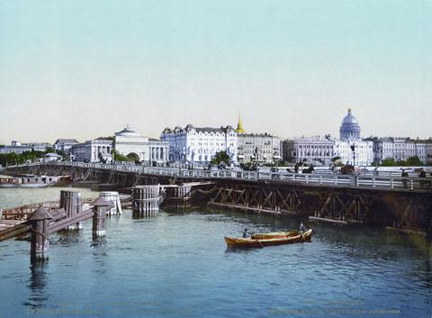 Дворцовый мост в начале ХХ века