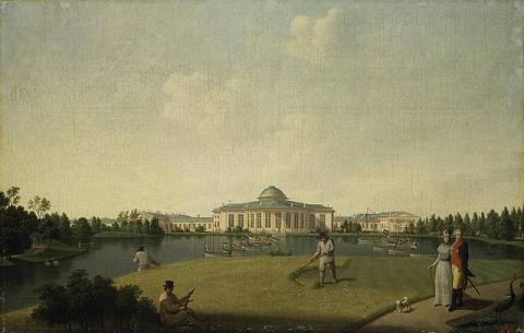 Вид Таврического сада в Санкт-Петербурге, 1797