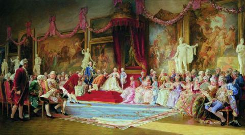 «Инаугурация Императорской Академии художеств 7 июля 1765 года», В. Якоби