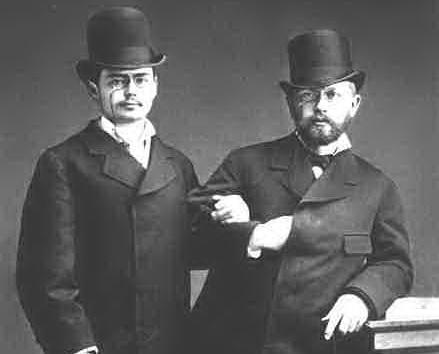 Котек и Чайковский в 1877 г.